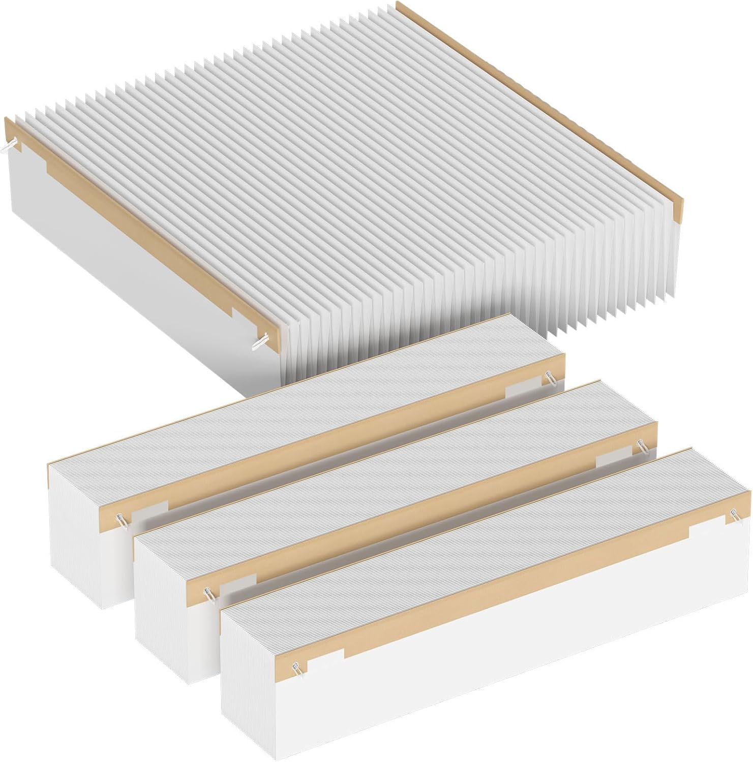 Filtro de repuesto 201 MERV 13 compatible con Aprilaire 2200, 2250, Space Gard 2200 Purificadores de aire para toda la casa y Lennox PMAC-20C