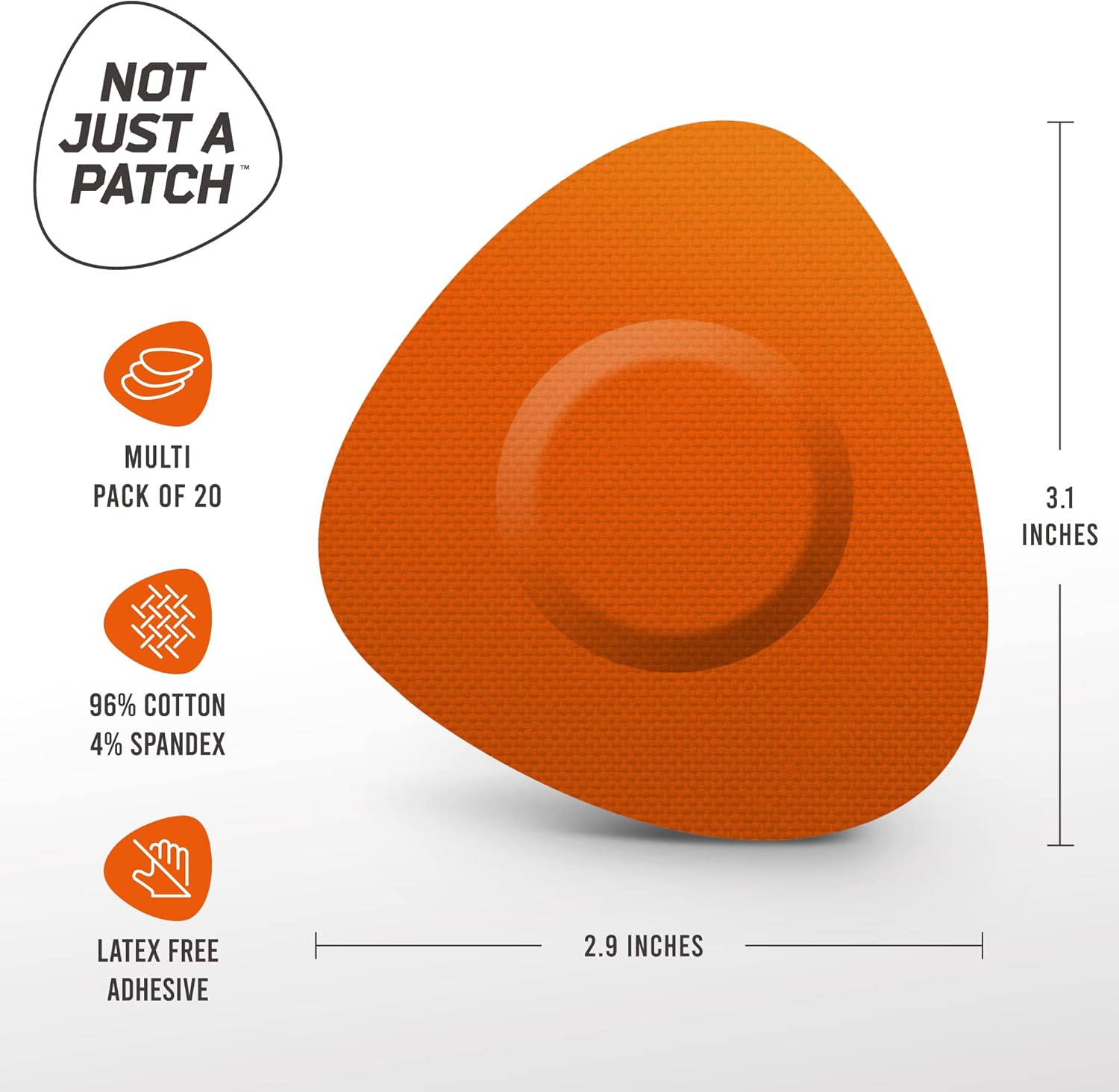 Not Just A Patch CGM Parches de sensor para sensores libres y Medtronic (paquete de 20)  Resistente al agua y duradero durante 10-14 días  Cubiertas