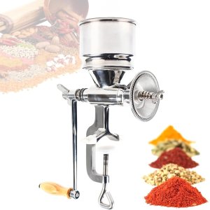Molino manual de grano de grano de mano, molinillo de maíz de acero inoxidable, molino de manivela de café para granos de trigo, café, pimienta, Molino manual de grano de grano de mano, molinillo de maíz de acero inoxidable, molino de manivela de café para granos de trigo, café, pimienta,