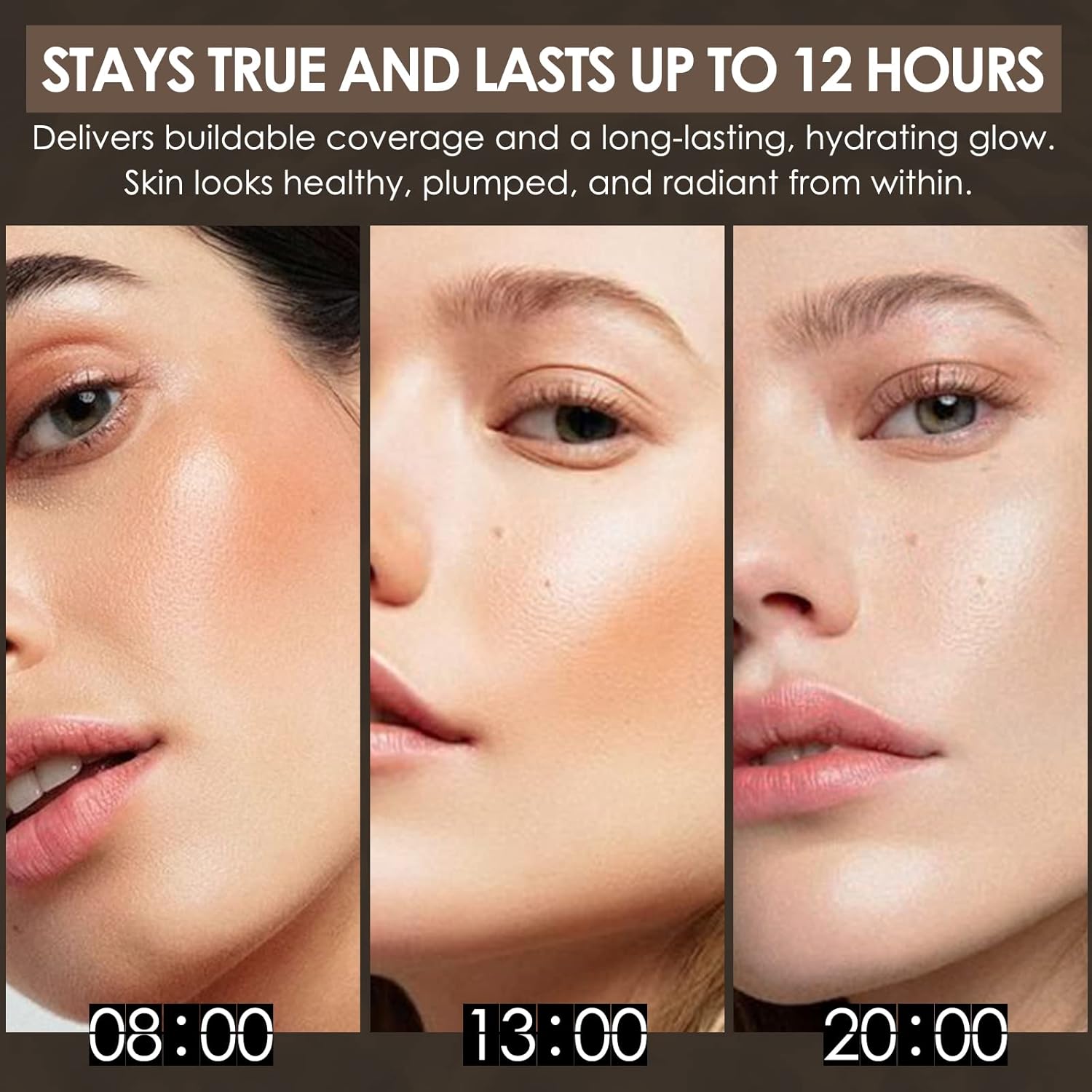 FOCALLURE PerfectBase líquida duradera sin poros, cobertura media a completa con acabado mate, cubre manchas y círculos debajo de los ojos para todo