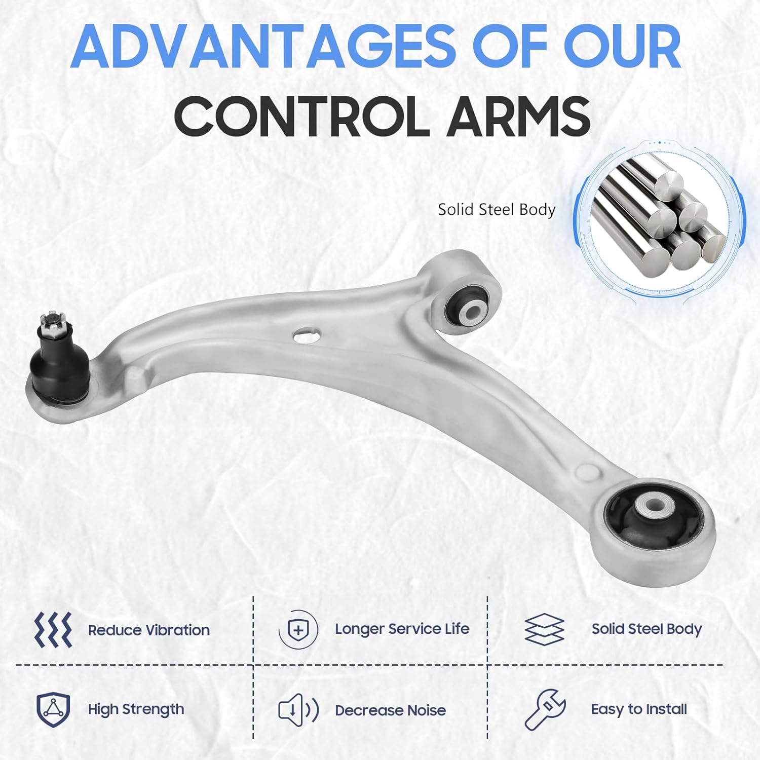 Brazos de control laterales delanteros inferiores izquierdo y derecho con rótulas de barra estabilizadora extremos de enlace para Honda Odyssey