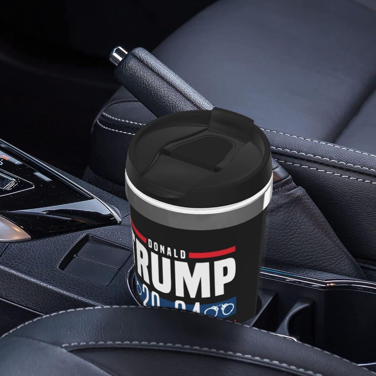 Traitor Trump Is Going To Jail – Taza de café de acero inoxidable de doble pared térmica para bebidas frías y calientes
