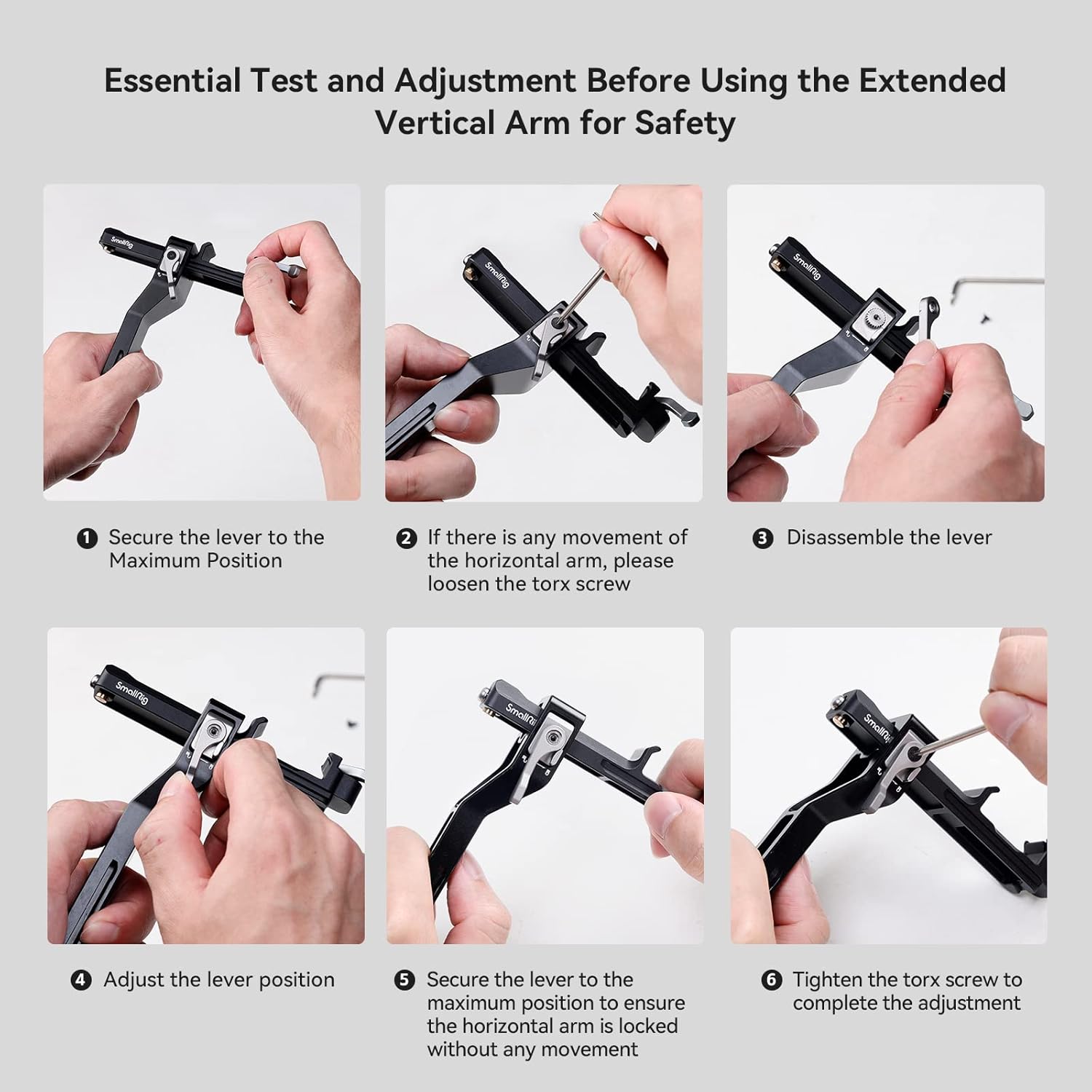 SmallRig Brazo vertical extendido para DJI RS 3 Mini, placa de montaje de extensión para DJI RS 3 Mini – 4196