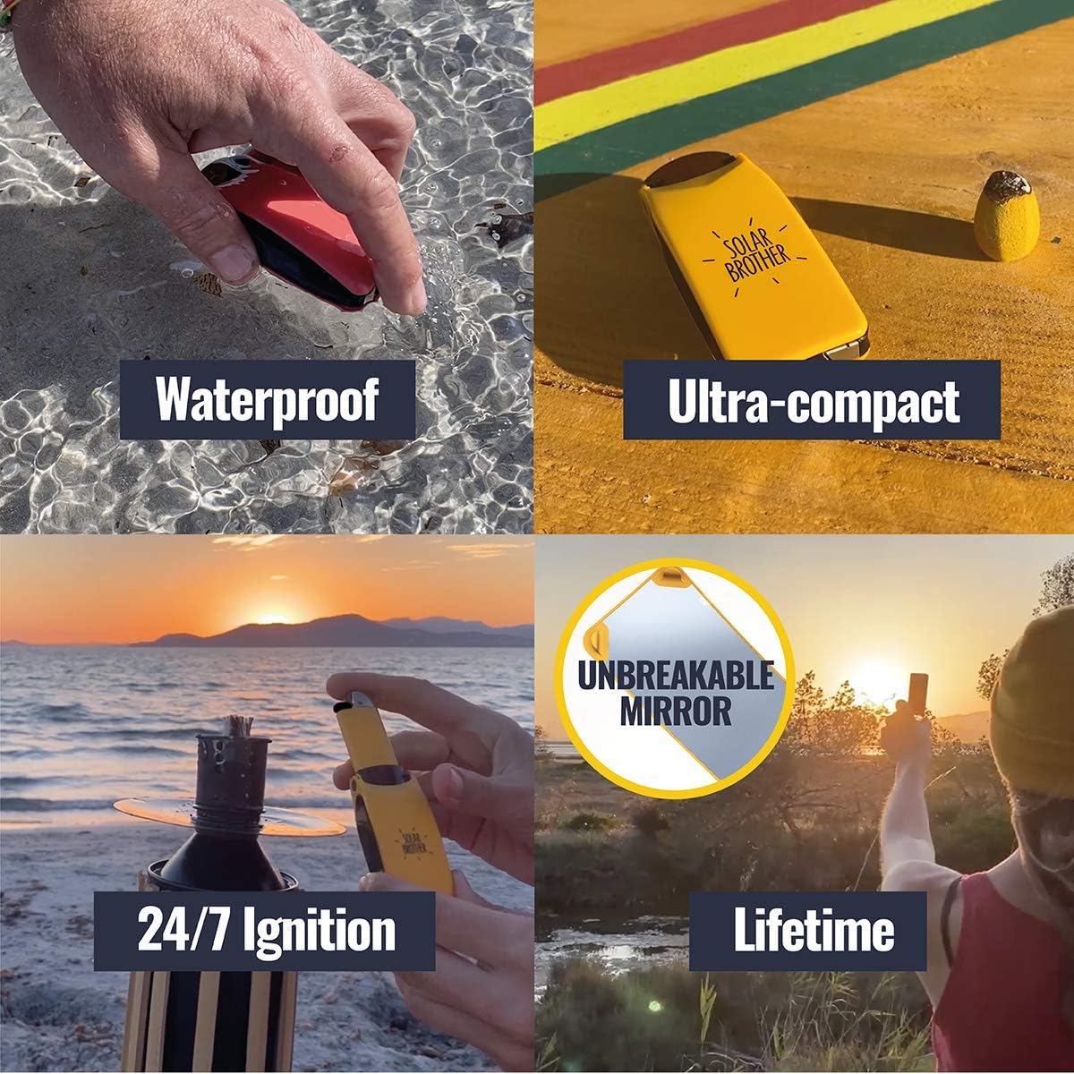 SUNCASE Gear Encendedor solar (amarillo)