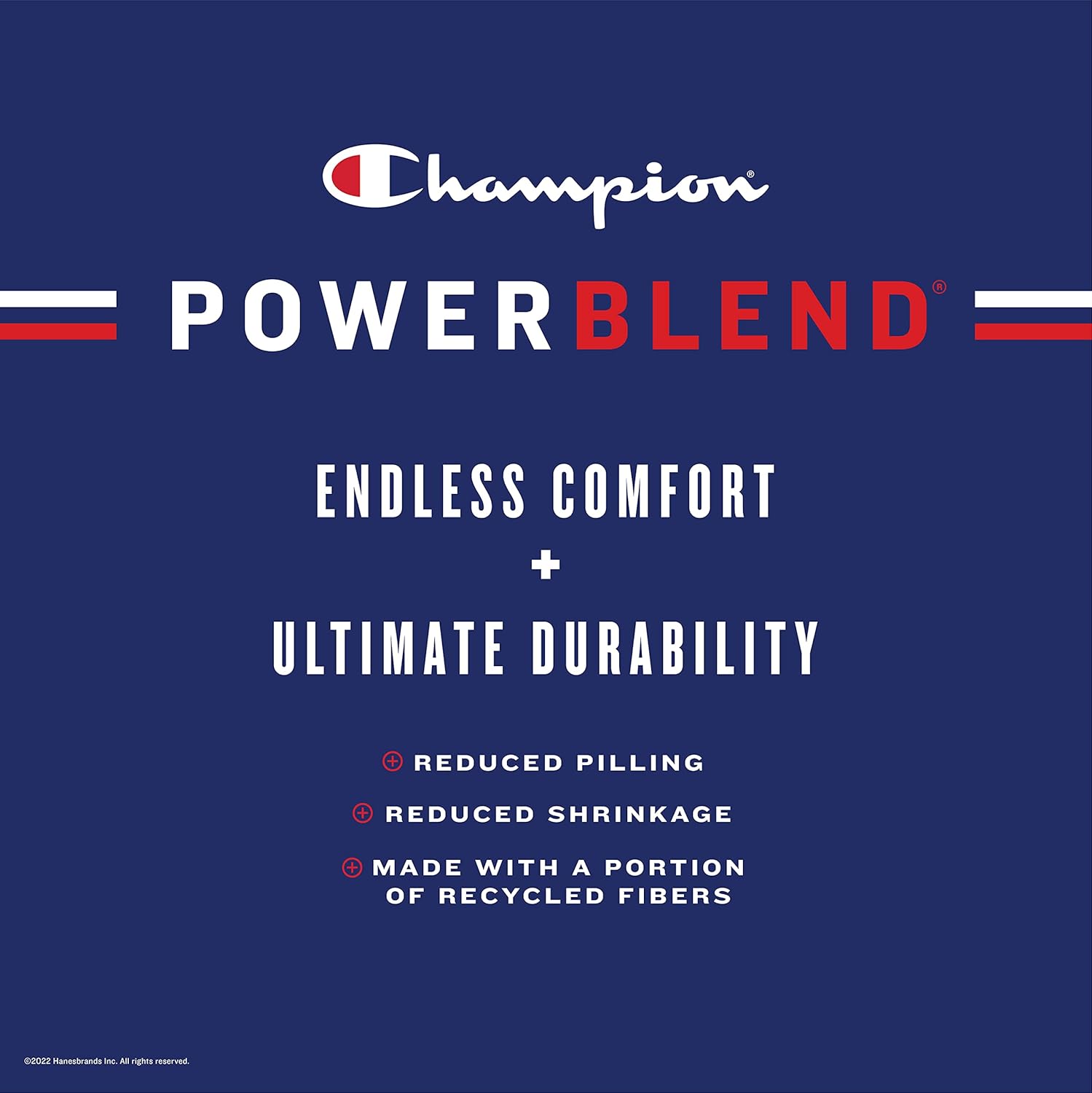 Champion Pantalones deportivos para hombre, Powerblend, vellón, con parte inferior abierta (talla regular o grande y alto)
