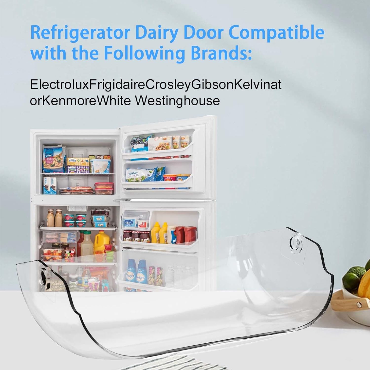 240337712 Puerta de lechería para refrigerador AP3959552 compatible con Electrolux Frigidaire Refrigerador Cubierta de contenedor de lácteos..