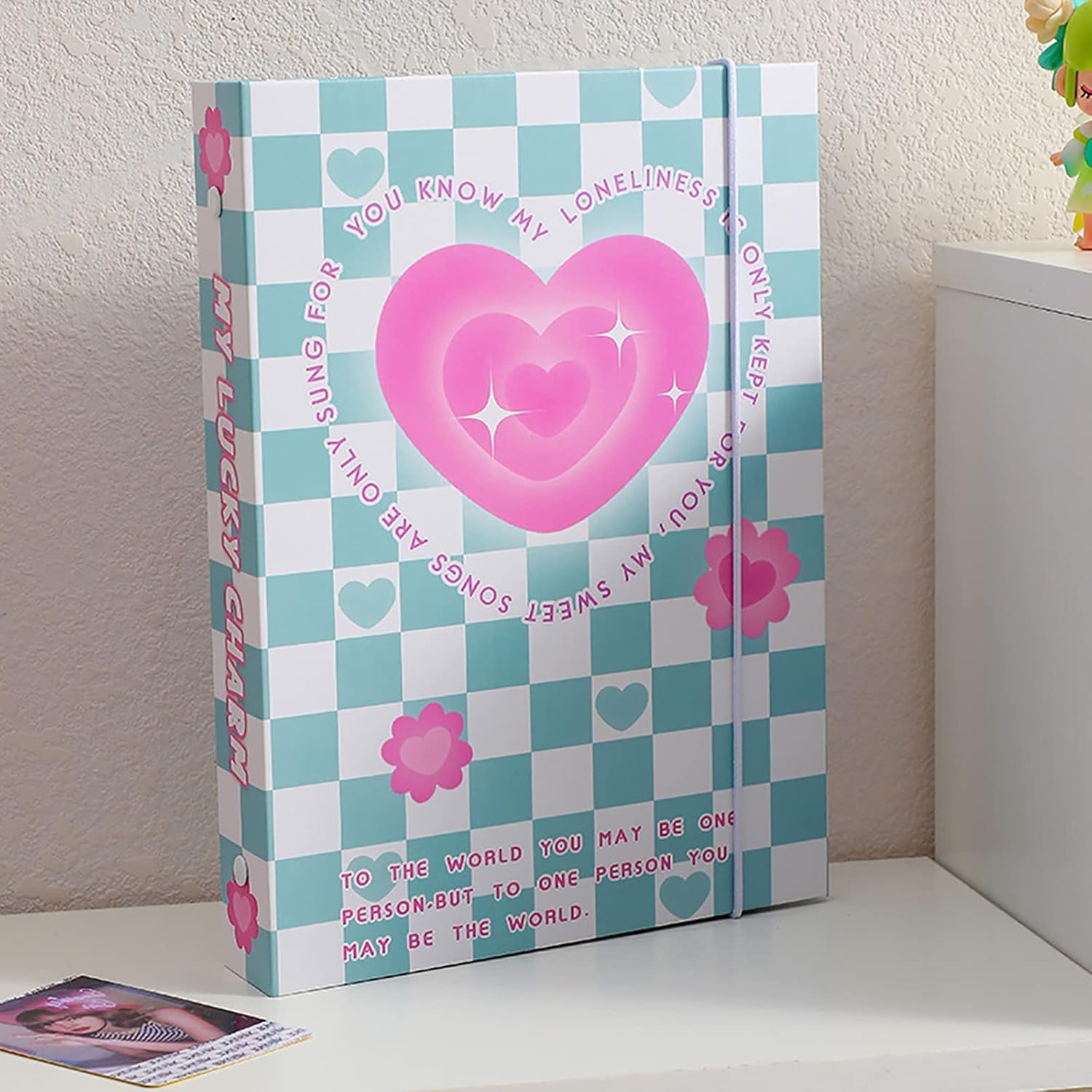 SZHTSWU Carpeta A5 Kpop álbum de fotos con 20 fundas interiores de 3 pulgadas para álbum de fotos en hojas sueltas rellenables de 6 anillos,