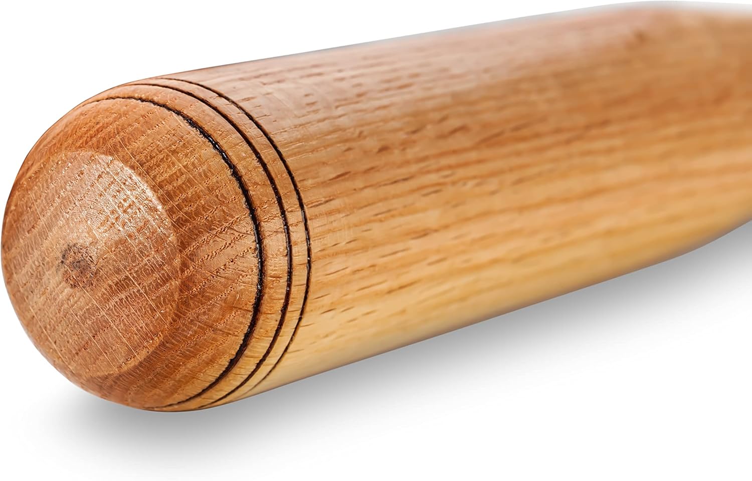 Bate de béisbol de madera maciza de roble, palo de bate de madera de roble, práctica de palo de defensa del hogar, bate de defensa personal, poder