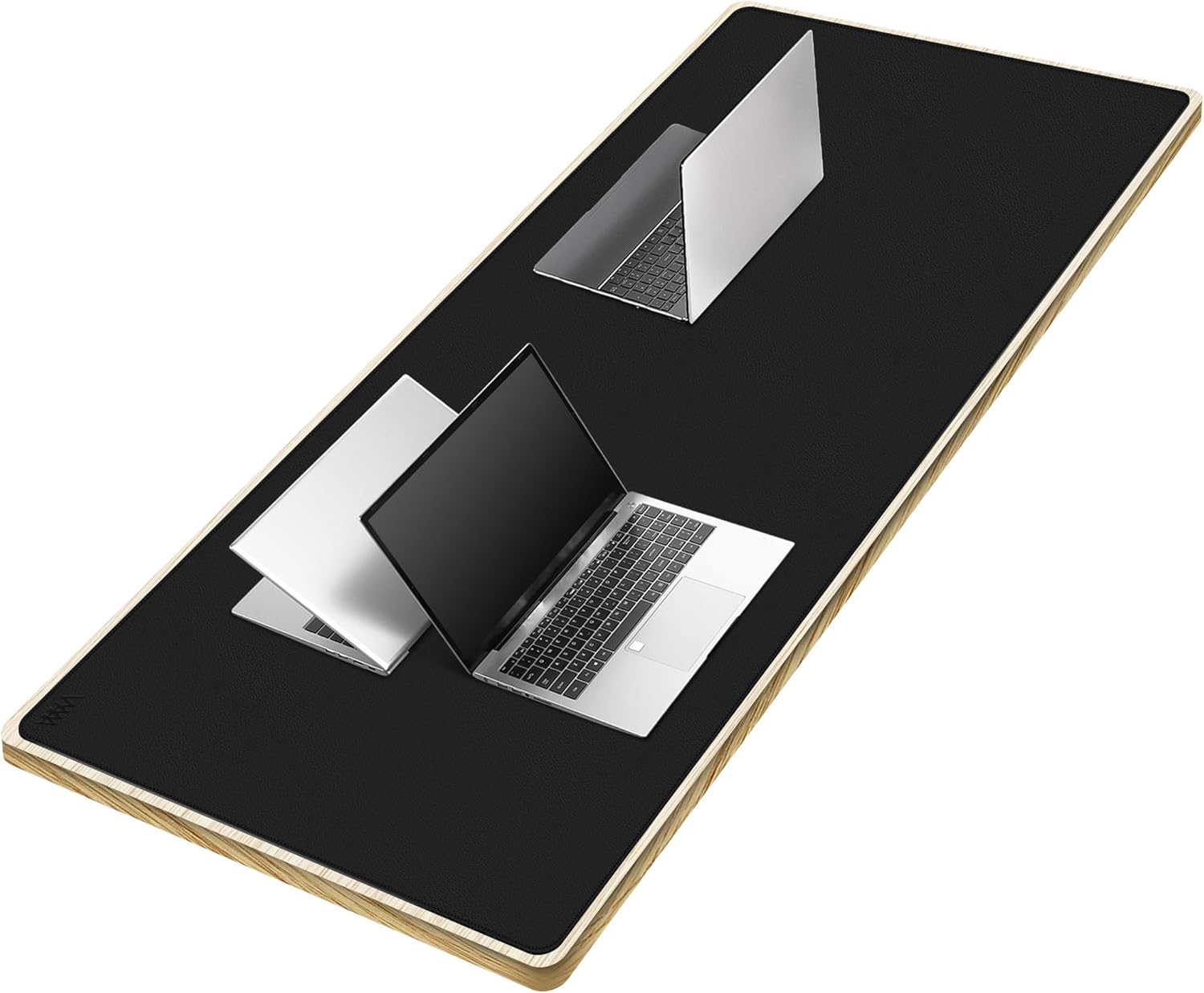 Tapete de escritorio de cuero, 59 x 27.6 pulgadas, de doble cara, impermeable, extra grande, tapete de escritorio sobre escritorios para el hogar u