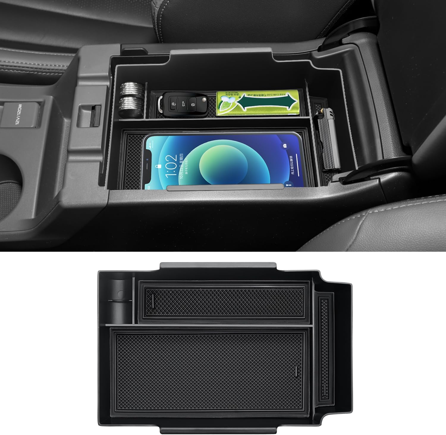 Organizador de consola central para Subaru Crosstrek 2024 (BasePremiumSportLimited) AccesoriosAccesorios Subaru Impreza 2023 2024+, bandeja