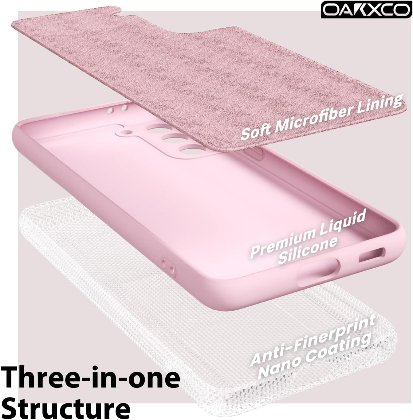 oakxco Funda para teléfono Samsung Galaxy S21 de silicona líquida, bonita funda de gel suave de goma TPU lisa para mujeres y niñas, diseño estético,