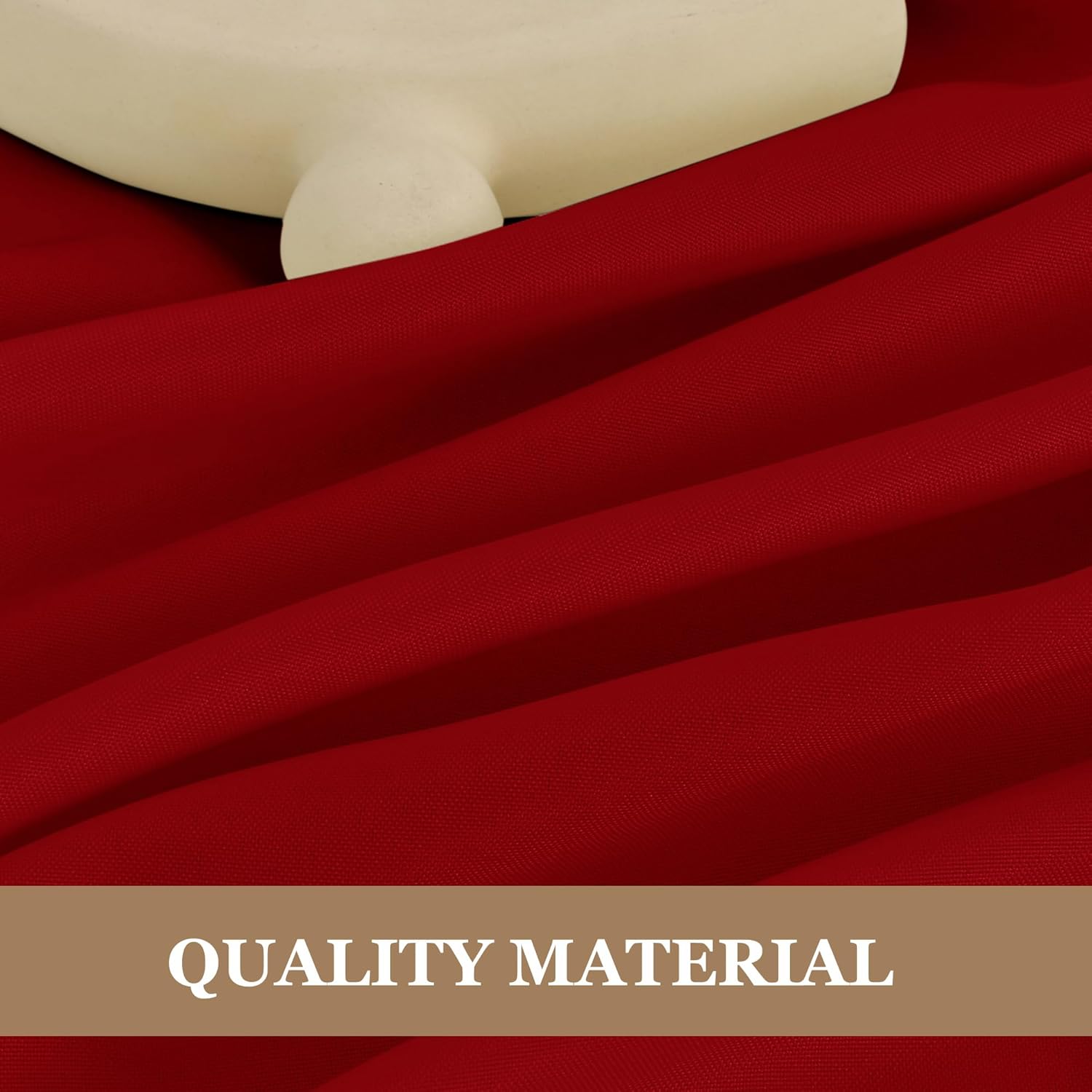 Fitable Manteles rojos para mesas rectangulares, paquete de 6, 70 x 120 pulgadas, manteles reutilizables y lavables para mesas de 6 a 8 pies,