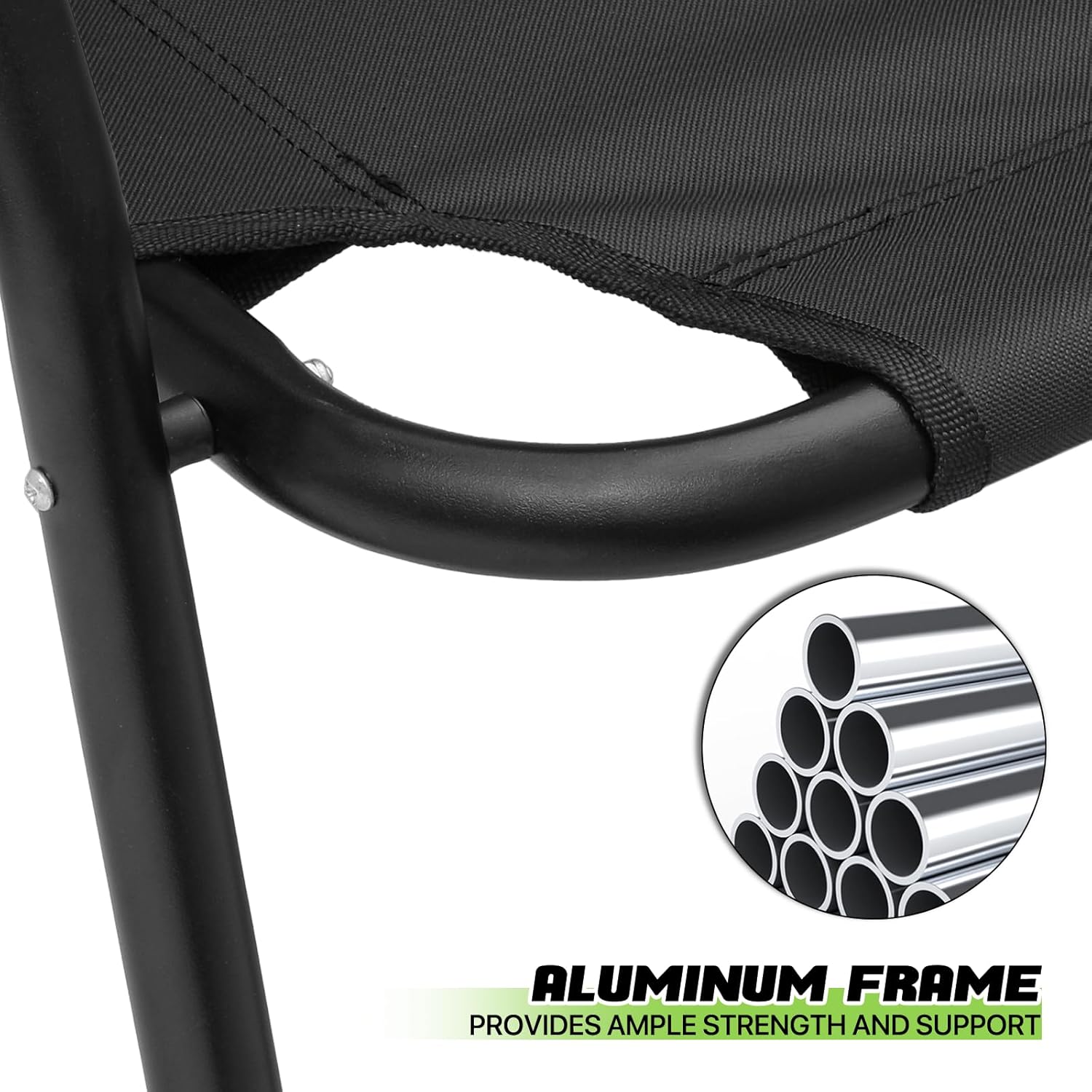 Magshion Silla de campamento de doble asiento de 39 pulgadas, soporta 330 libras para adultos, silla plegable de alta resistencia para 2 personas,