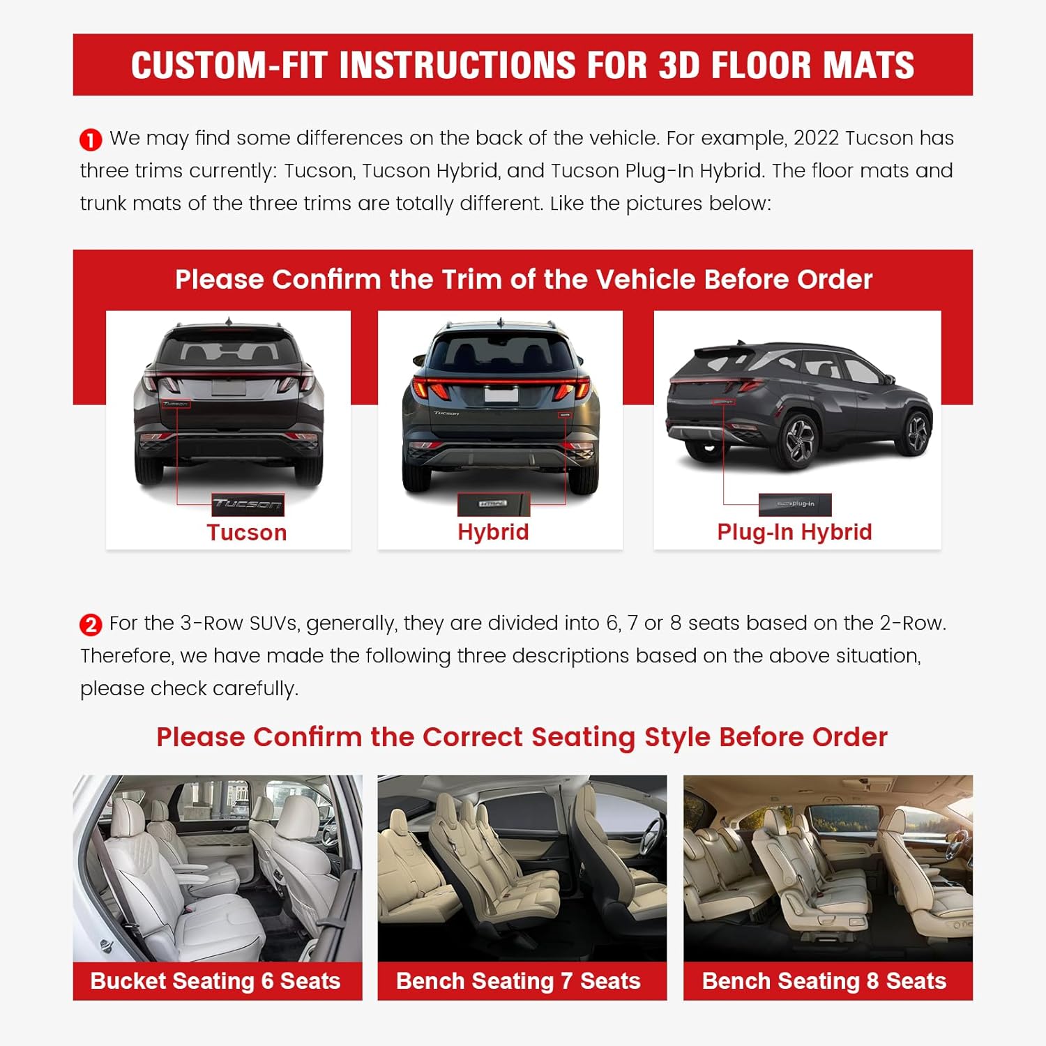 IKON MOTORSPORTS Alfombrillas de suelo de TPE 3D, compatibles con Ram 1500 Crew Cab 2019-2023, revestimientos de piso antideslizantes impermeables