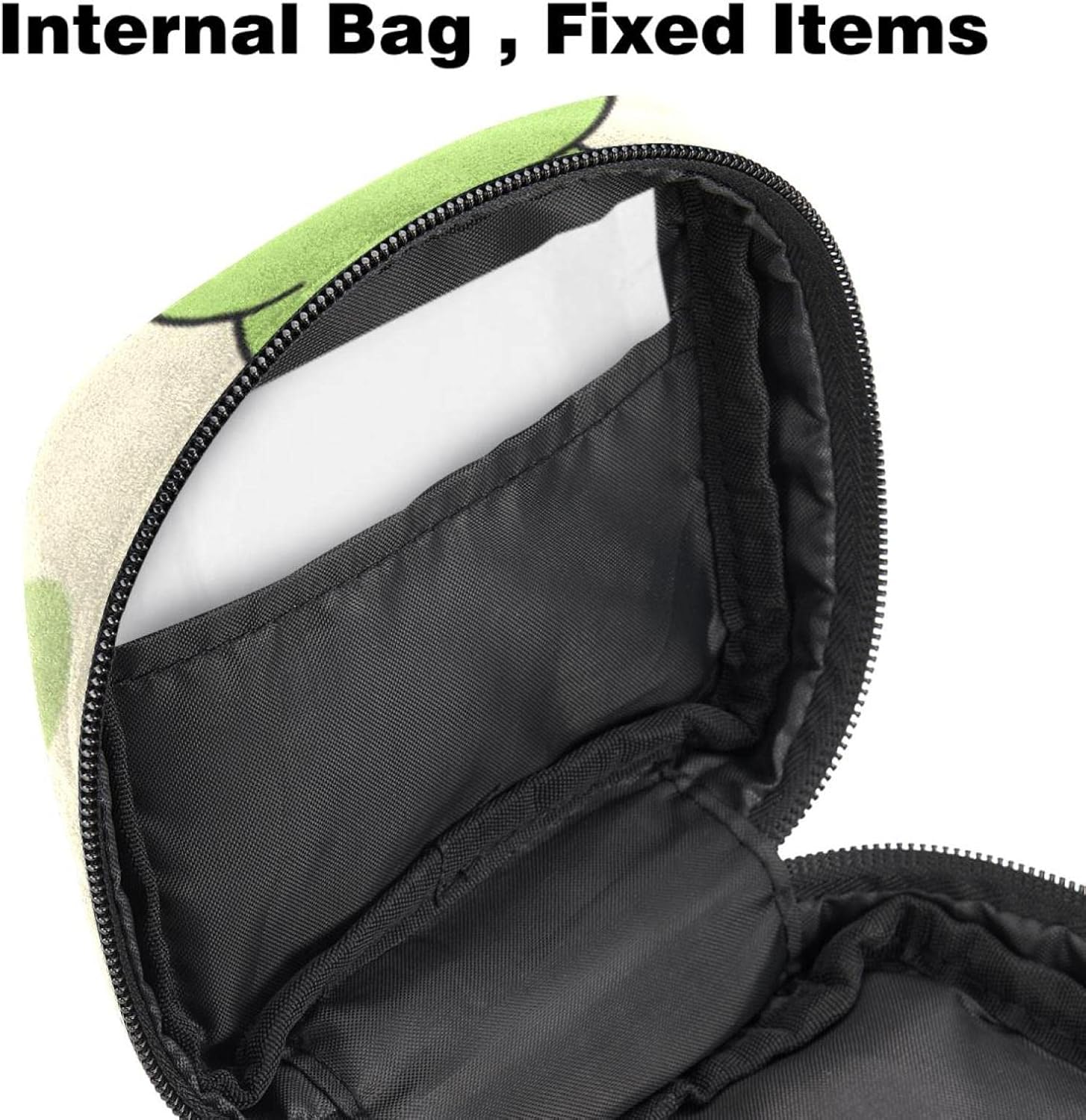 Bolsa de almacenamiento de servilletas sanitarias, bolsa de copa menstrual con cremallera para menstruación femenina para el primer período para