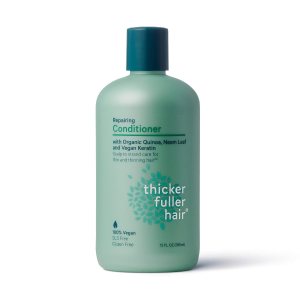 Thicker Hair Care Thicker Fuller Hair Acondicionador reparador, 12 onzas, verde (819933011744) Thicker Hair Care Thicker Fuller Hair Acondicionador reparador, 12 onzas, verde (819933011744)