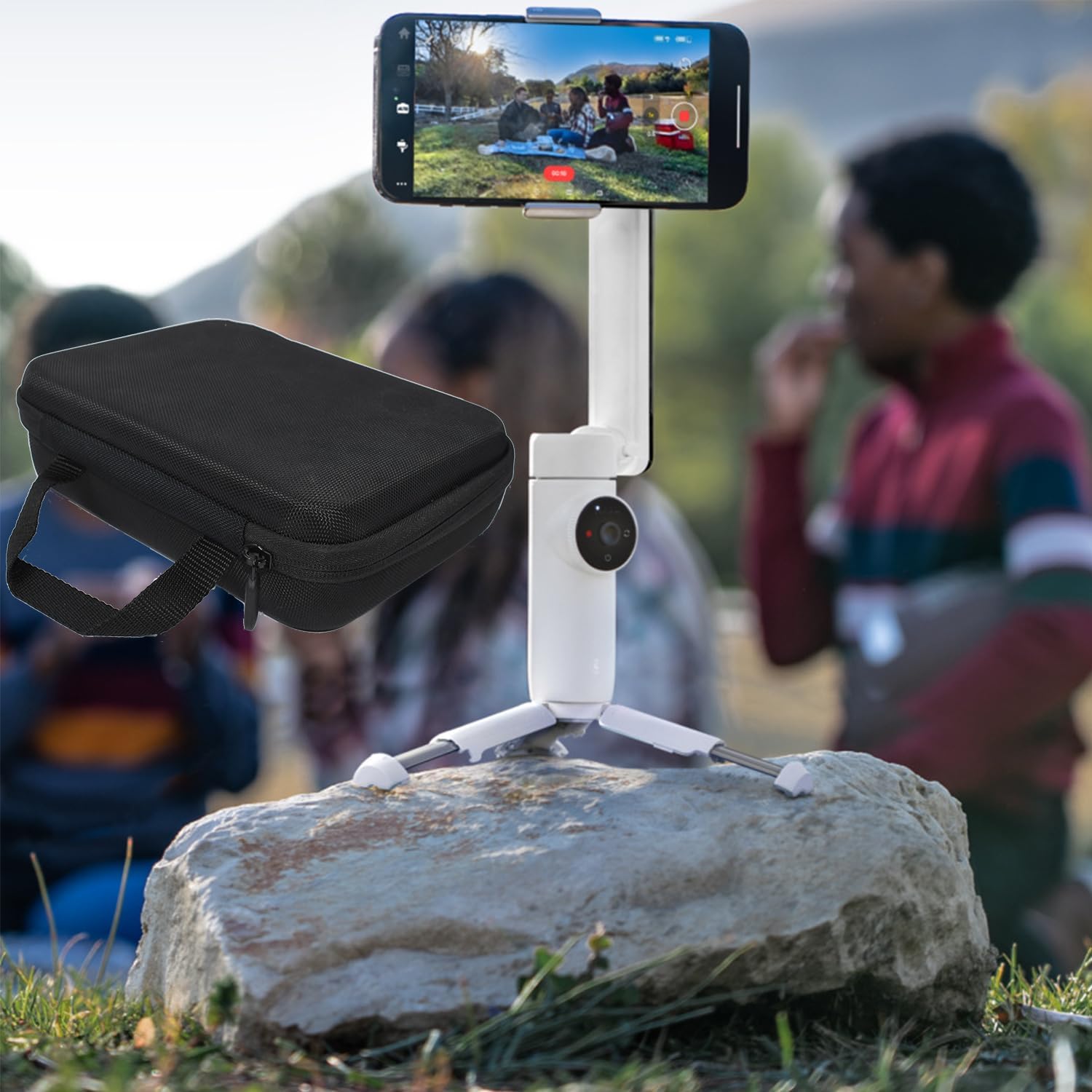 OYOCAM Funda rígida para Insta360 Flow Funda de transporte compatible con Insta360 Flow AI, juego de estabilizador de teléfono inteligente