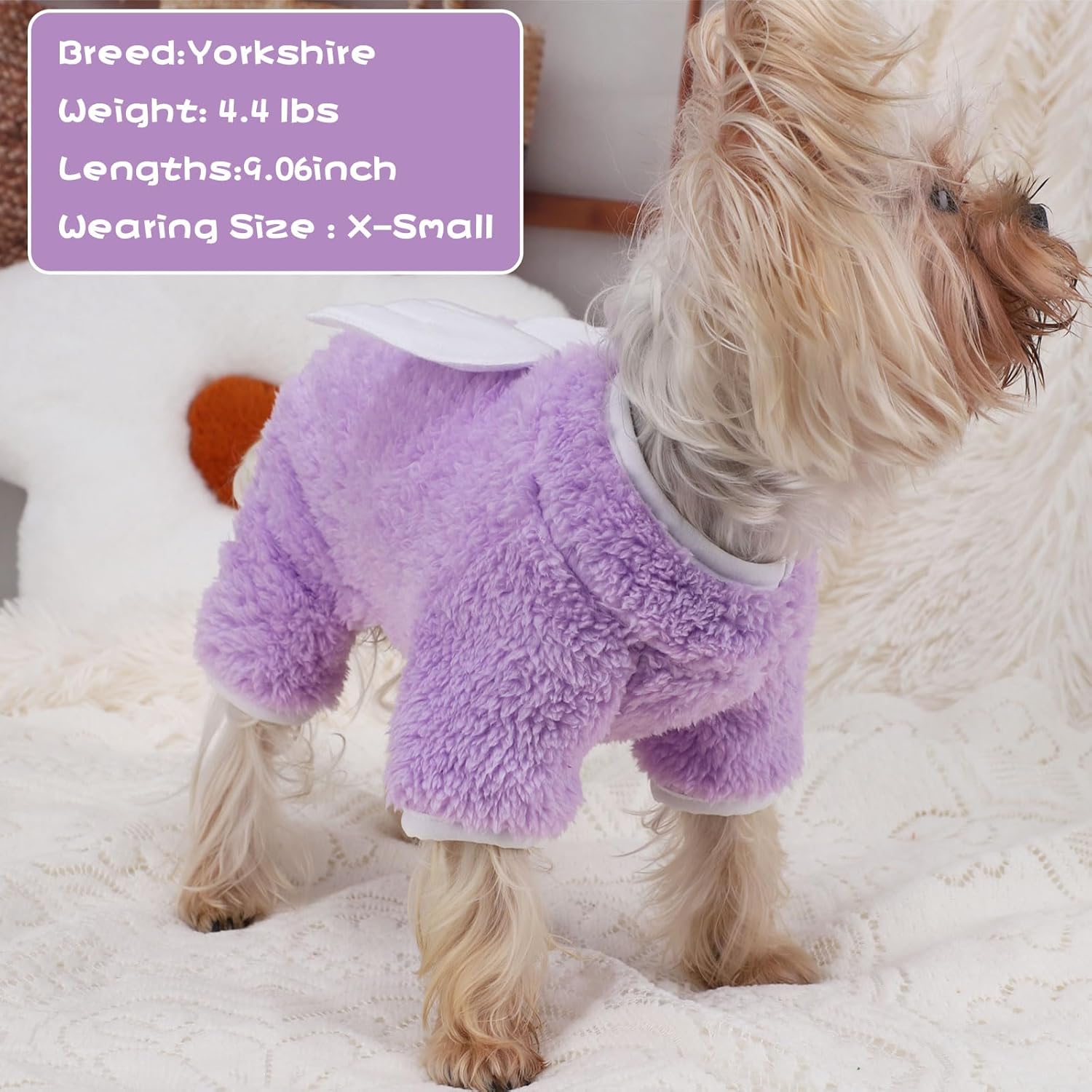 Pijamas para perros de tamaño pequeño, suéteres de otoño e invierno para perros pequeños, niñas y niños, overol de terciopelo ligero para mascotas,