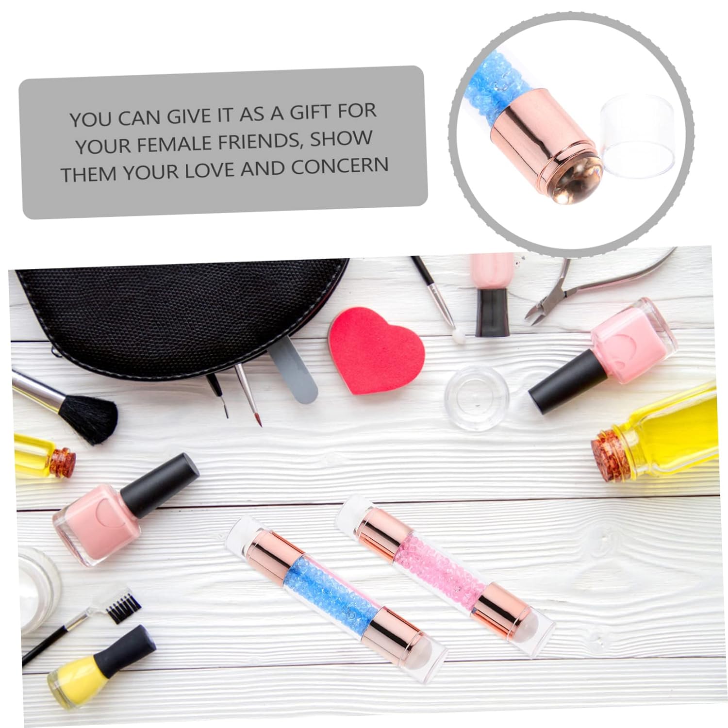 FOMIYES Sellos de uñas de silicona, herramientas de uñas de silicona, herramienta de uñas de punta francesa, impresora de arte de uñas, herramienta