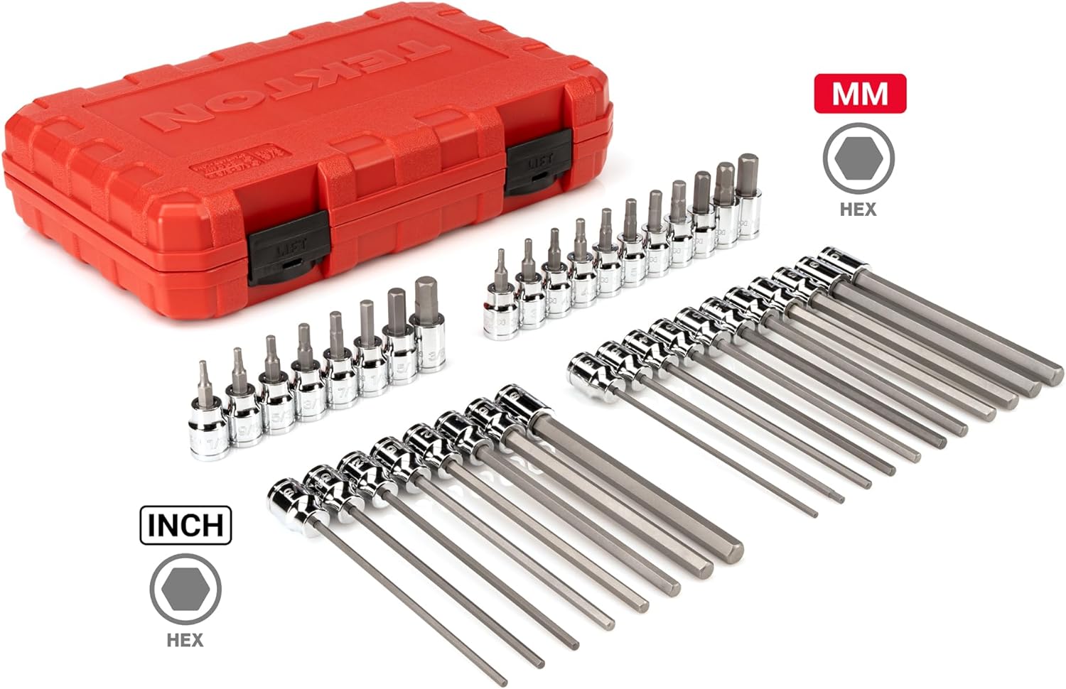 TEKTON SHB91316 – Juego de llaves hexagonales de 38 pulgadas, 38 piezas (18-38 pulgadas, 0.118-0.394 in)