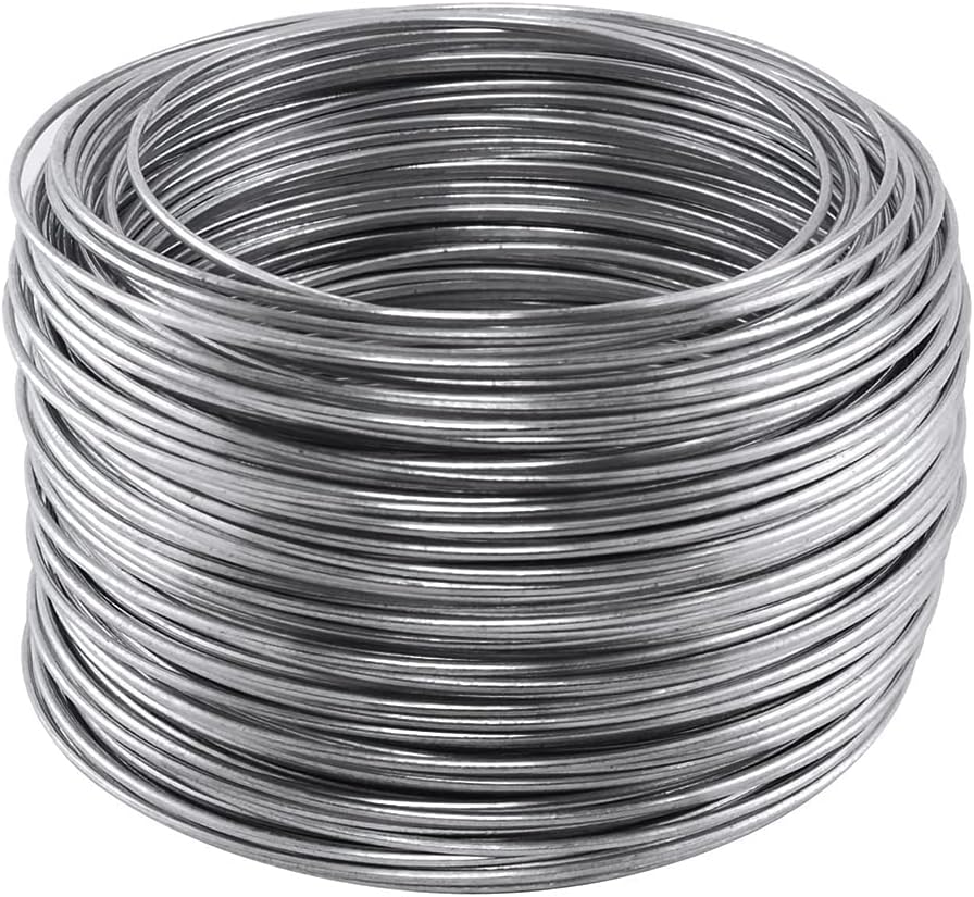 OOK Alambre de hobby de acero galvanizado (#18) 110′