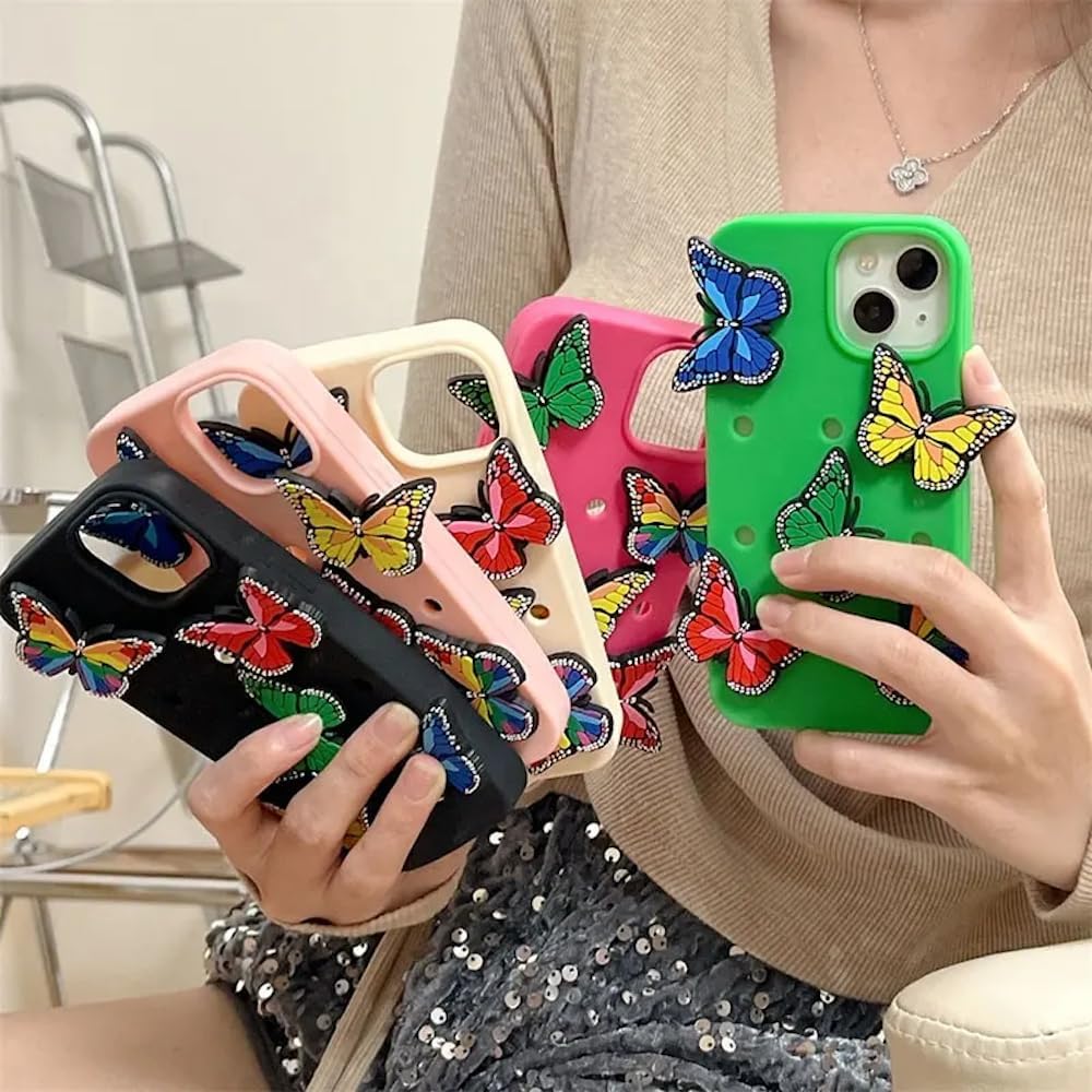 Charm – Funda protectora para iPhone, funda de teléfono personalizada, funda protectora de cuerpo completo delgada y ligera de silicona, funda