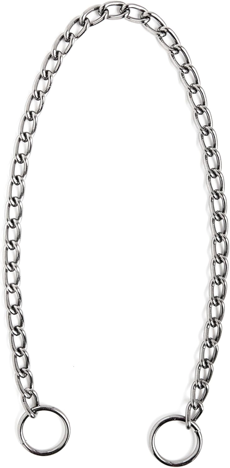 Mighty Paw Collar deslizante de cadena de metal de pistola, collar de perro de cincha, collar de metal de cadena de estrangulamiento
