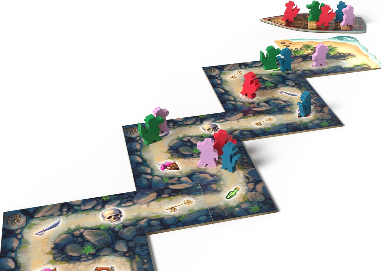 Juego de mesa Cartagena Escape Diaries – Juego de aventura pirata, juego de estrategia, divertido juego familiar para niños y adultos, a partir de 8