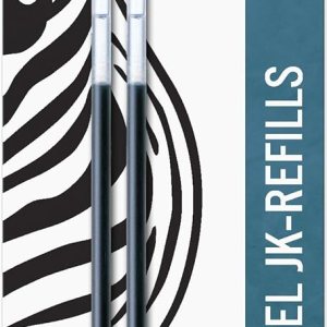 Zebra Pen G-301 Bolígrafo de acero inoxidable JK-Recambio, punta fina, 0.028 in, tinta azul, 2 unidades (paquete de 2) Zebra Pen G-301 Bolígrafo de acero inoxidable JK-Recambio, punta fina, 0.028 in, tinta azul, 2 unidades (paquete de 2)