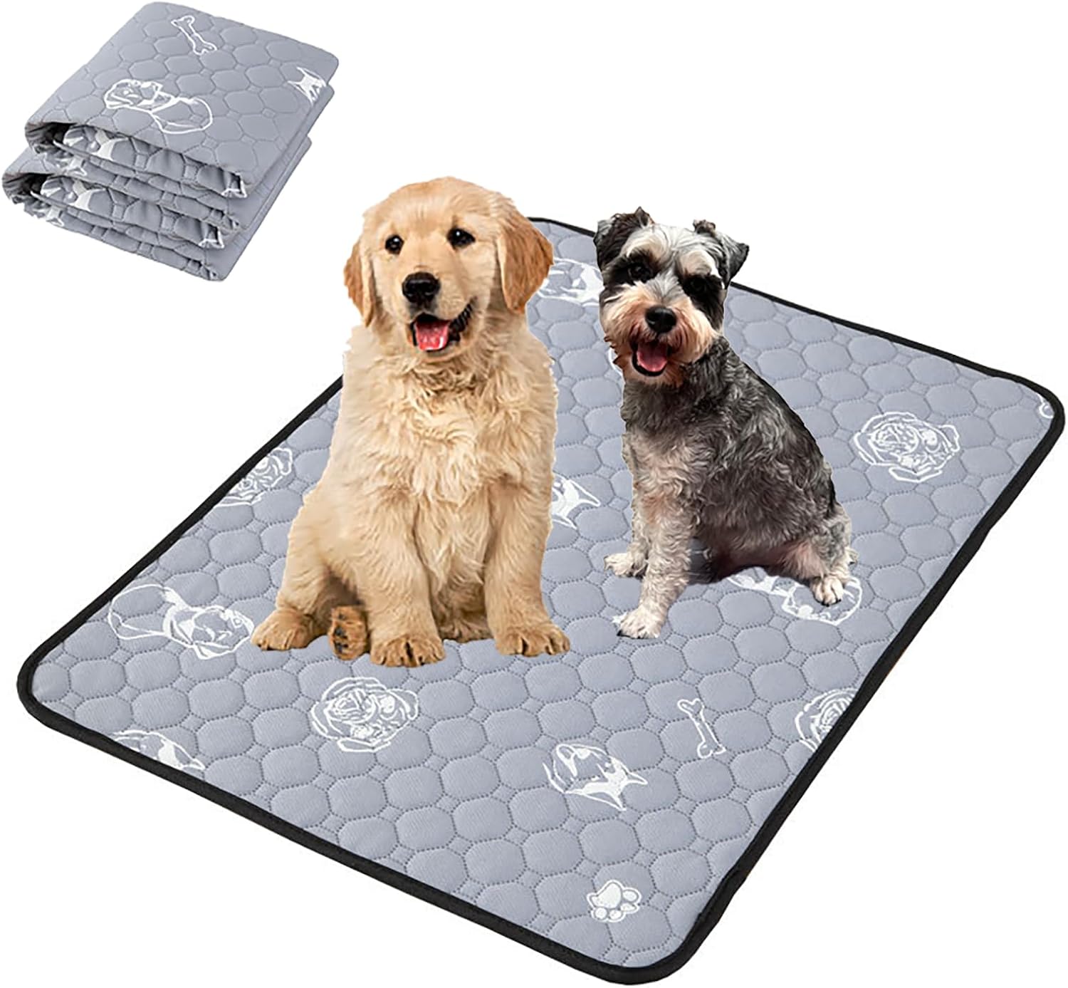 Almohadillas lavables para orina para perros, impermeables, antideslizantes, almohadillas de entrenamiento para mascotas, para sofá, inodoro,