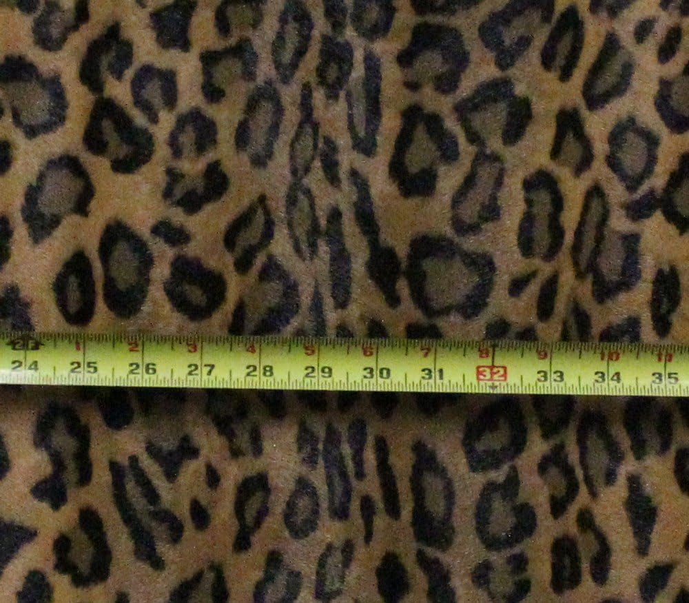 The Yard – Tapicería de vinilo de tela de tabaco de leopardo, 54 pulgadas de ancho, vendido por The Yard