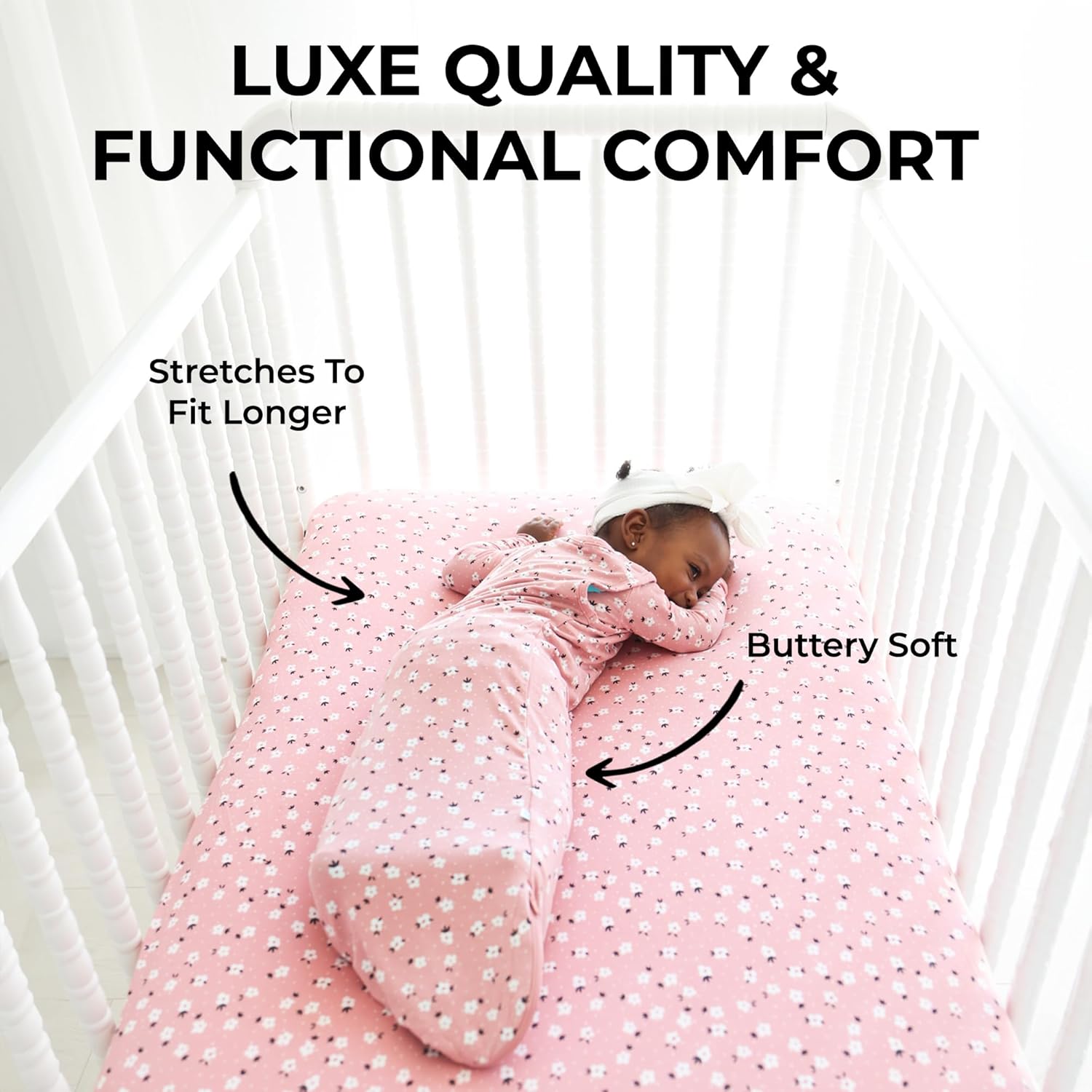 Posh Peanut Baby Wearable Blanket – Newborn Sleeveless Ruffled Sleep Bag – Viscose from Bamboo Infant Wear – 1 TOG