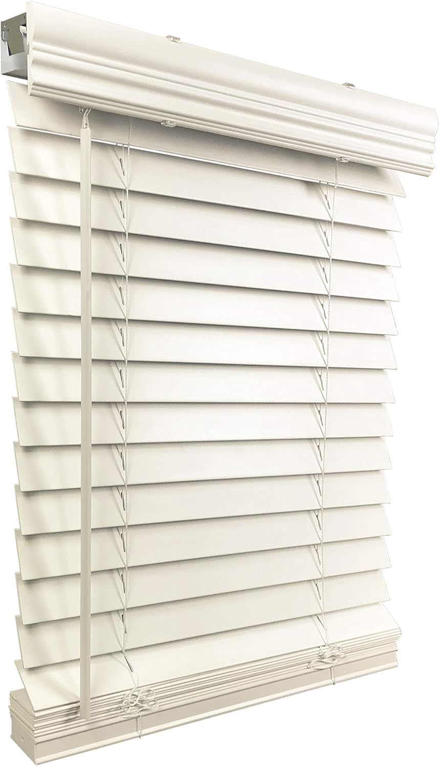 US Window and Floor – Persiana sin cuerda para montaje interior de 2 pulgadas