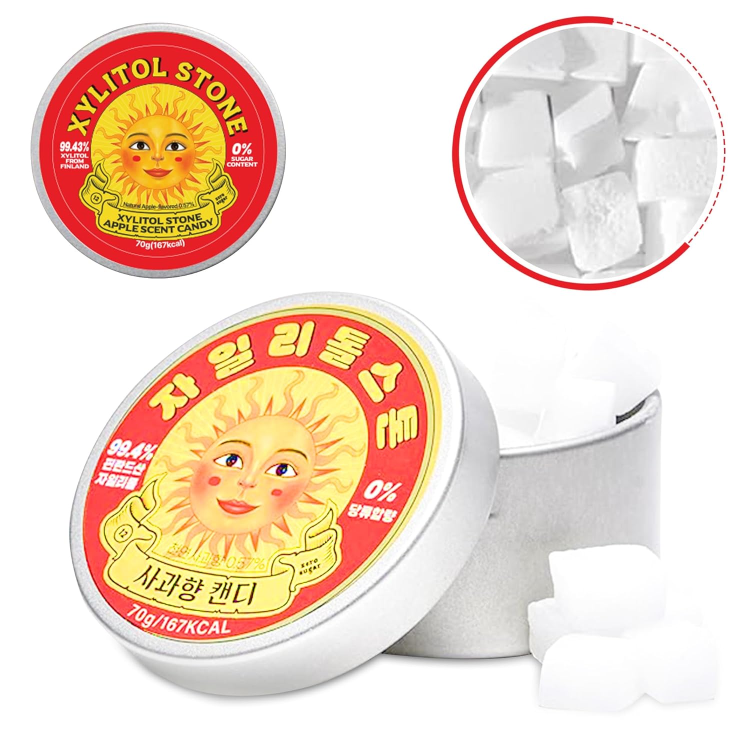 Xylitol Stone  Deliciosos dulces sin azúcar  100% mentas finlandesas de xilitol  Snacks conscientes de la salud  mentas refrescantes para el aliento