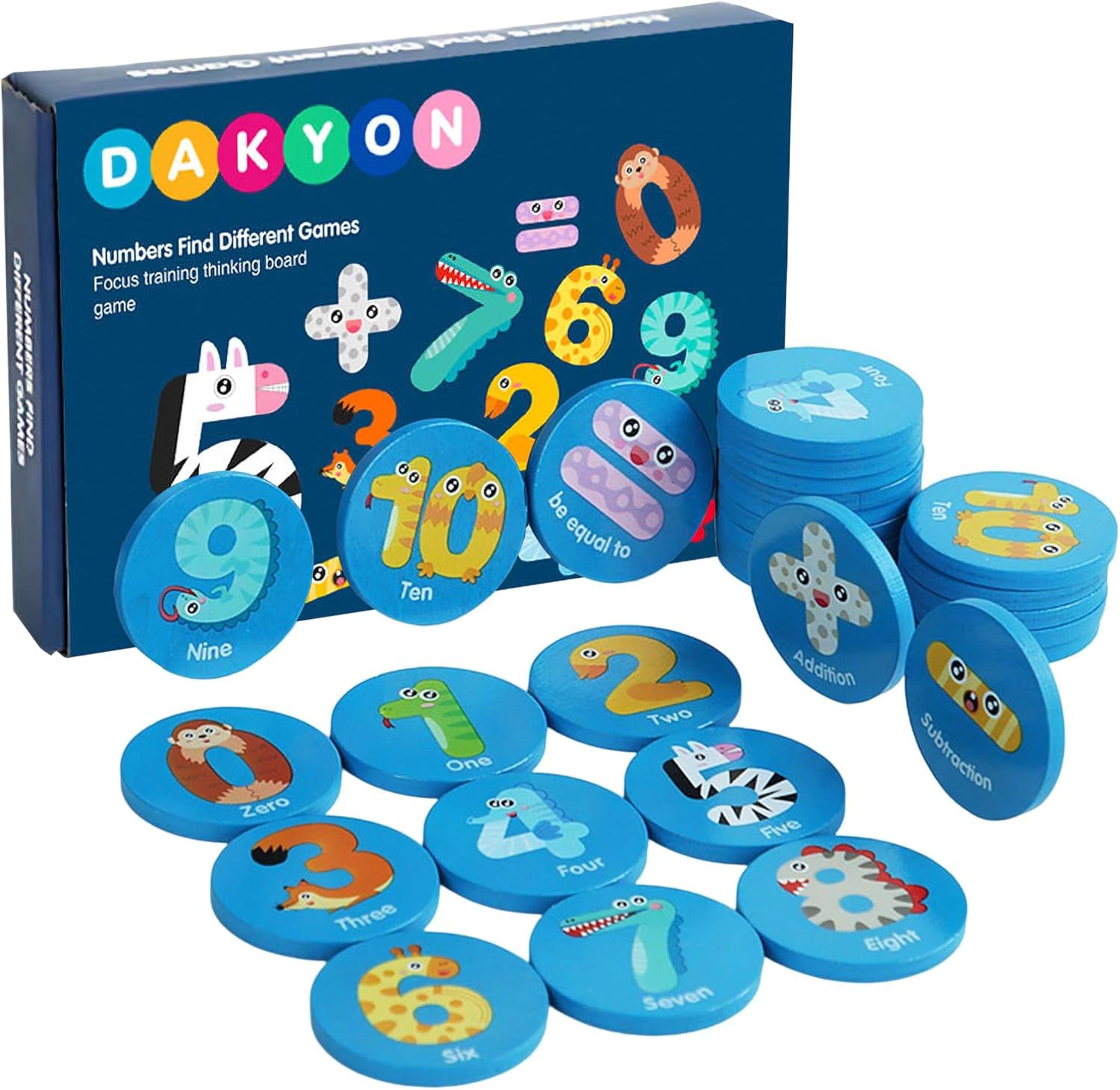 DAKYON Juego de memoria de madera Montessori para niños pequeños, regalo para niños y niñas de 3, 4, 5 años, juguetes educativos de inteligencia y