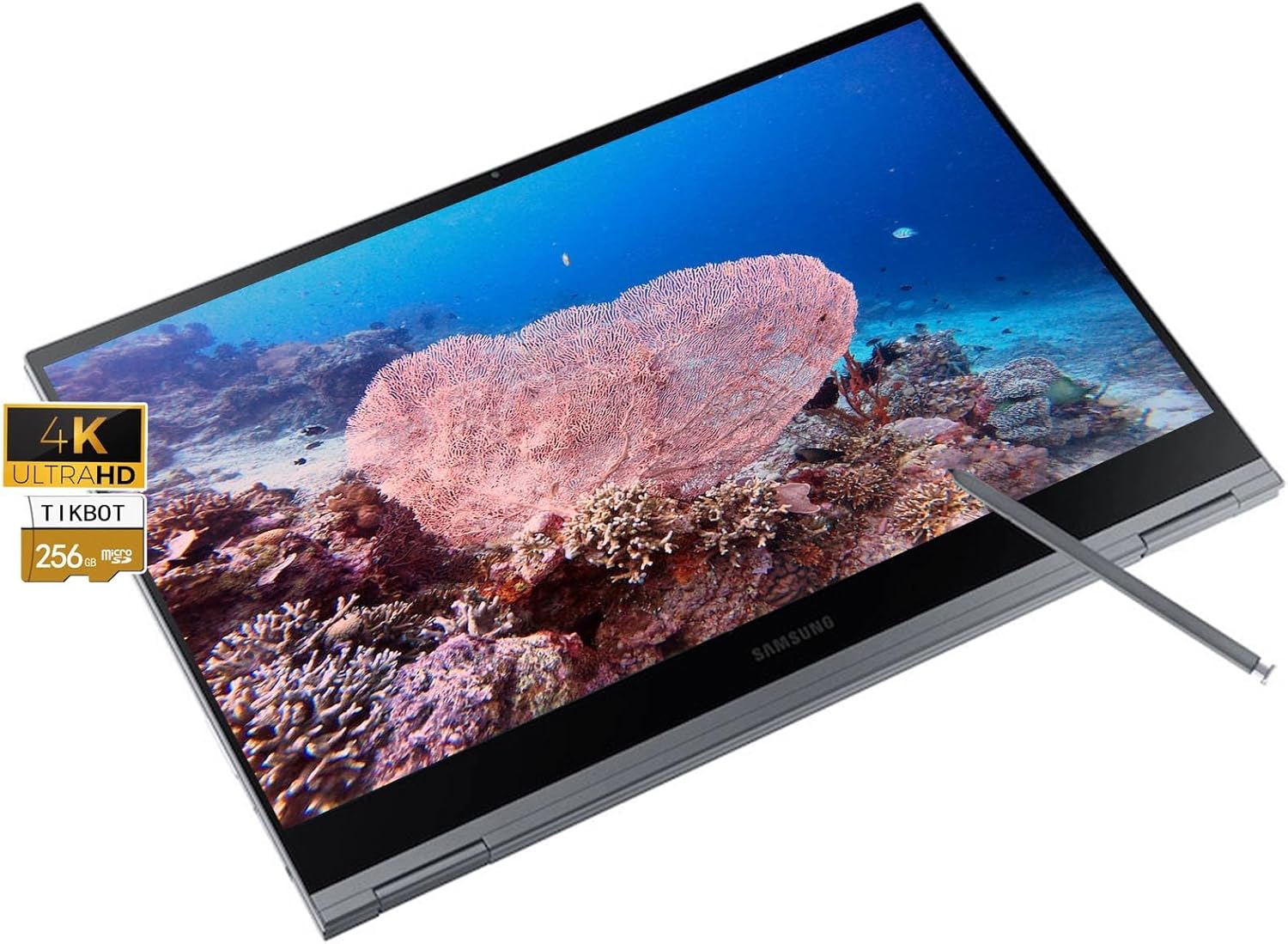 Samsung Chromebook – Laptop con pantalla táctil con bolígrafo, pantalla AMOLED UHD de 13.3, Intel i5-10210U, teclado retroiluminado, Wi-Fi