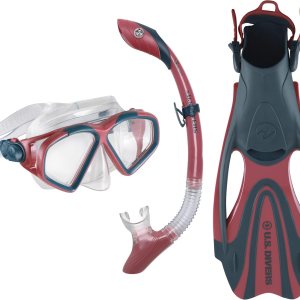 U.S. Divers Cozumel SR3986104M – Juego de esnórquel para adultos, lente de policarbonato antivaho, hebillas de máscara fáciles de ajustar, esnórquel U.S. Divers Cozumel SR3986104M – Juego de esnórquel para adultos, lente de policarbonato antivaho, hebillas de máscara fáciles de ajustar, esnórquel
