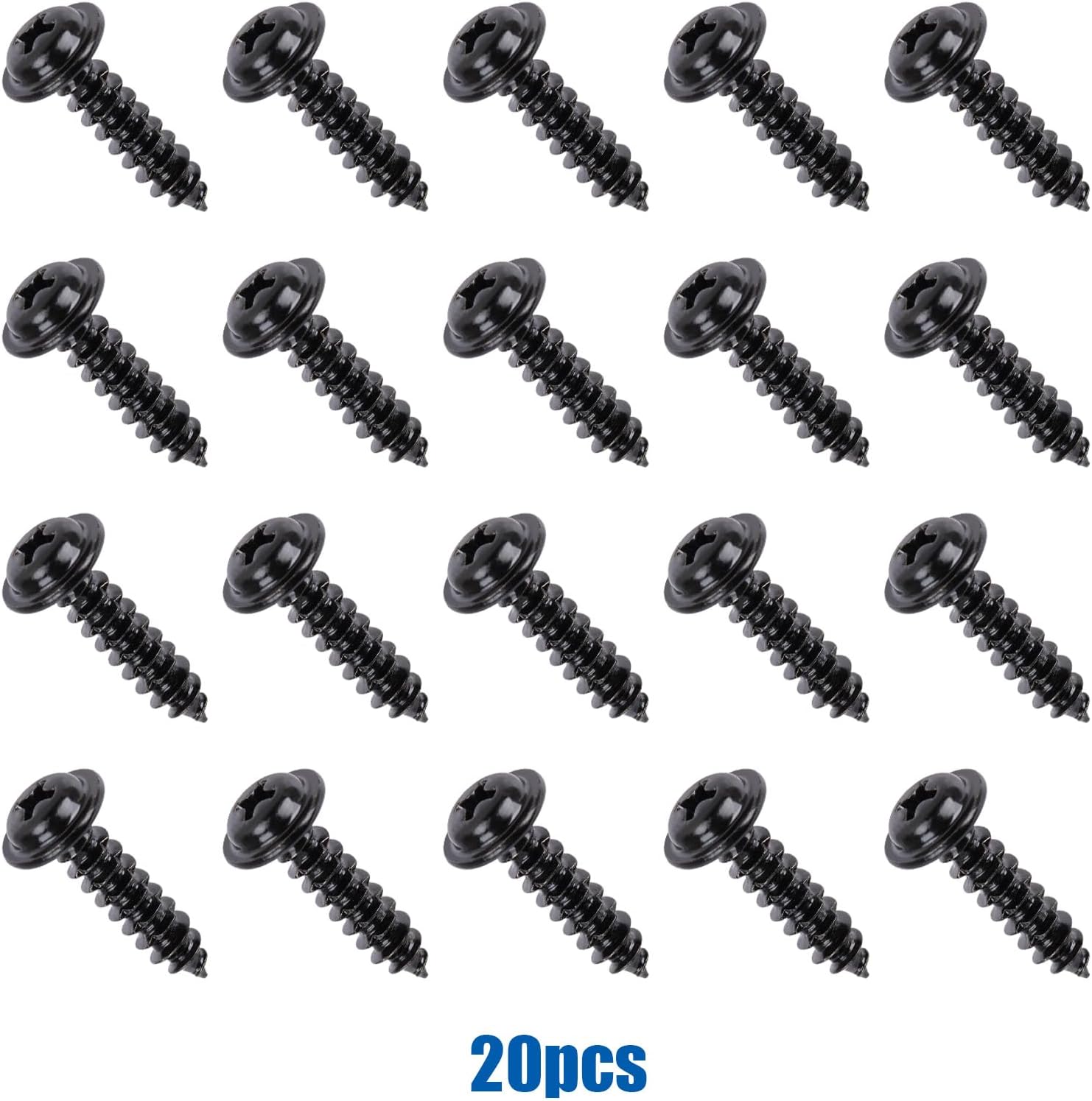 OAUTOO 20 piezas M5 – Tornillo para manija de puerta interior 93567-55020 para Toyota Avalon Camry Celica Corolla FJ Cruiser Highlander Prius Rav4