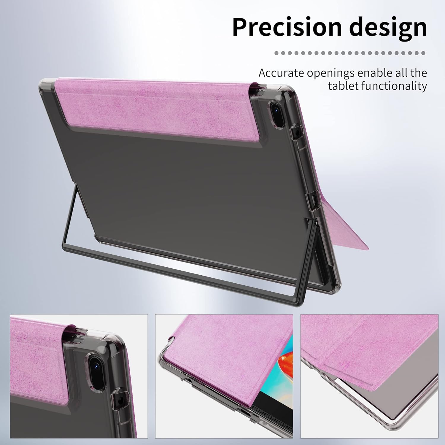 Funda para tablet TJD de 10.1 pulgadas, con múltiples ángeles de visión y soporte de piel sintética, compatible con TJD MT1011 con pantalla táctil,