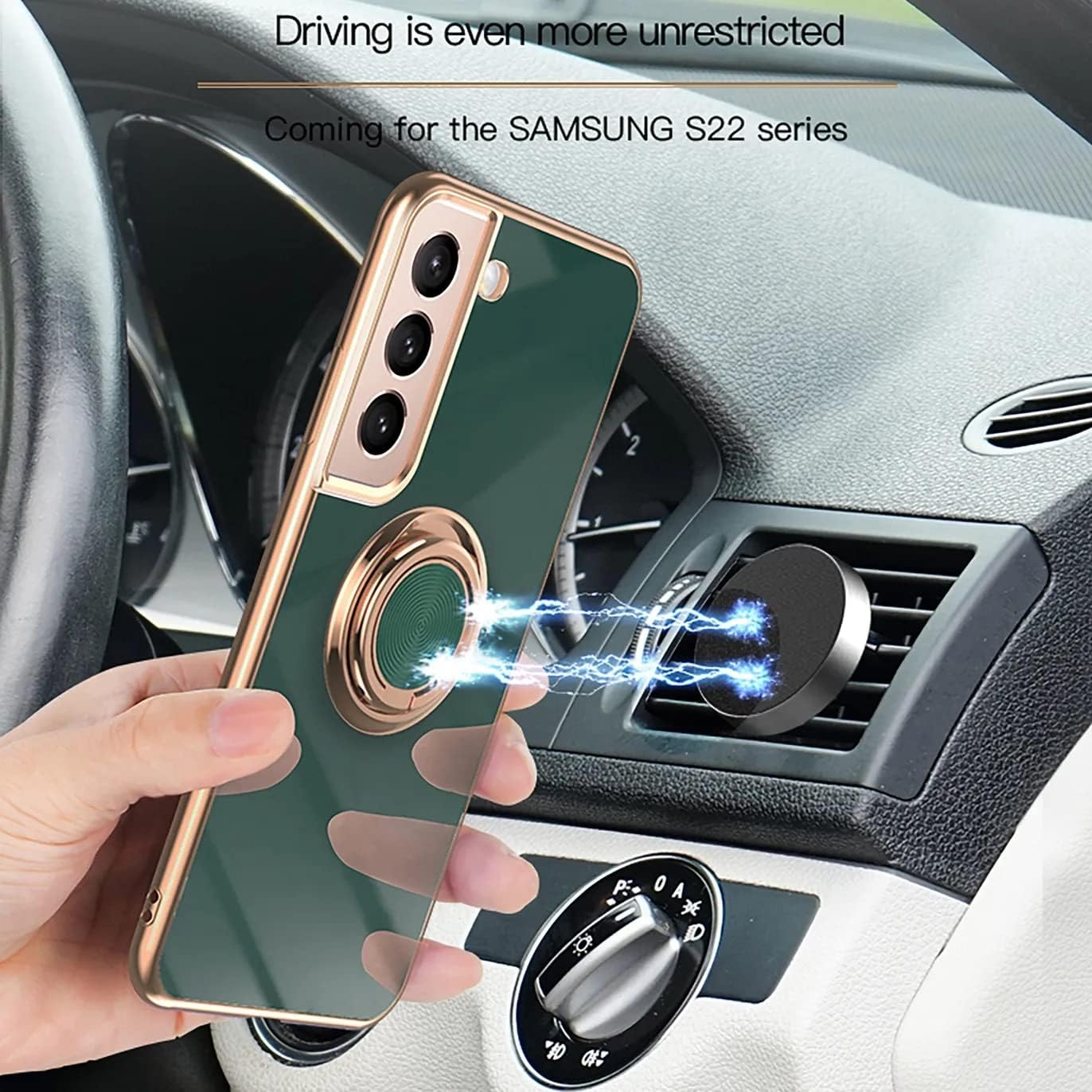 Funda ligera de lujo para teléfono con anillo trasero de color sólido para Samsung Galaxy A22 A32 A72 A82 A24 A34 A33 A52 A14 A54 A53 A13 5G 4G
