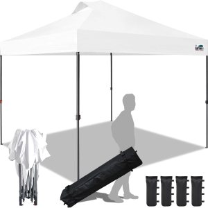 Eurmax Smart – Toldo desplegable de 10 x 10 pies para festivales al aire libre, portón trasero, eventos, tienda de artesanías toldo instantáneo con Eurmax Smart – Toldo desplegable de 10 x 10 pies para festivales al aire libre, portón trasero, eventos, tienda de artesanías toldo instantáneo con