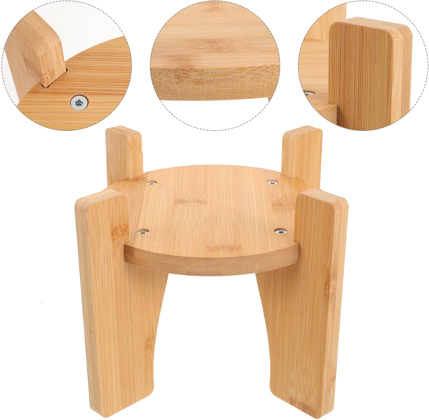 Angoily Soporte de madera creativa para botella de vino, soporte dispensador de plantas en maceta, soporte para jarra de bebida, soporte de