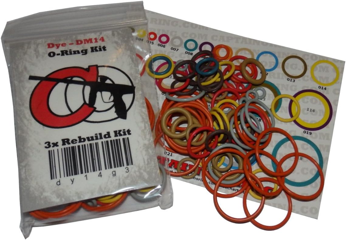 Captain O-Ring Dye Proto RizeRize Maxxed – Kit de reconstrucción de Oring 3X codificado por colores