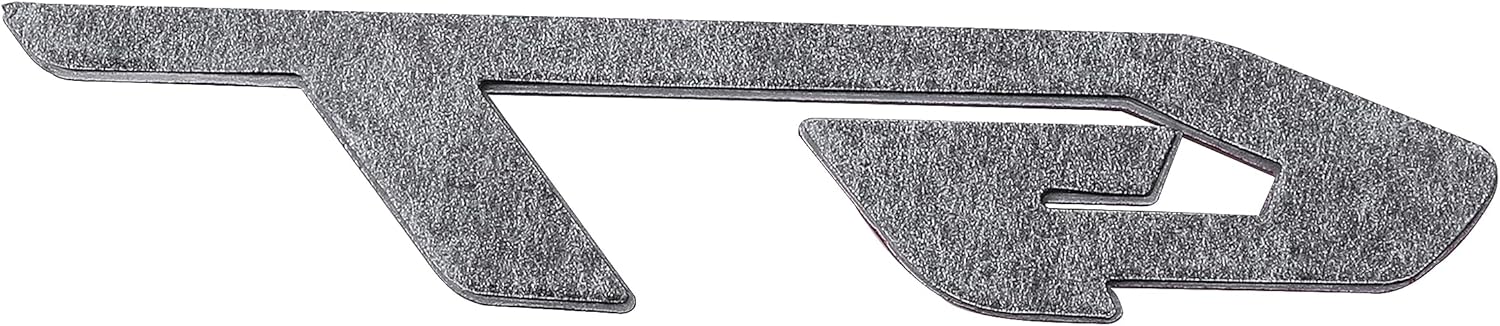 Paquete de 2 calcomanías de aleación de aluminio 3D con emblema de metal GT para decoración para autos, camiones, SUV (negro)
