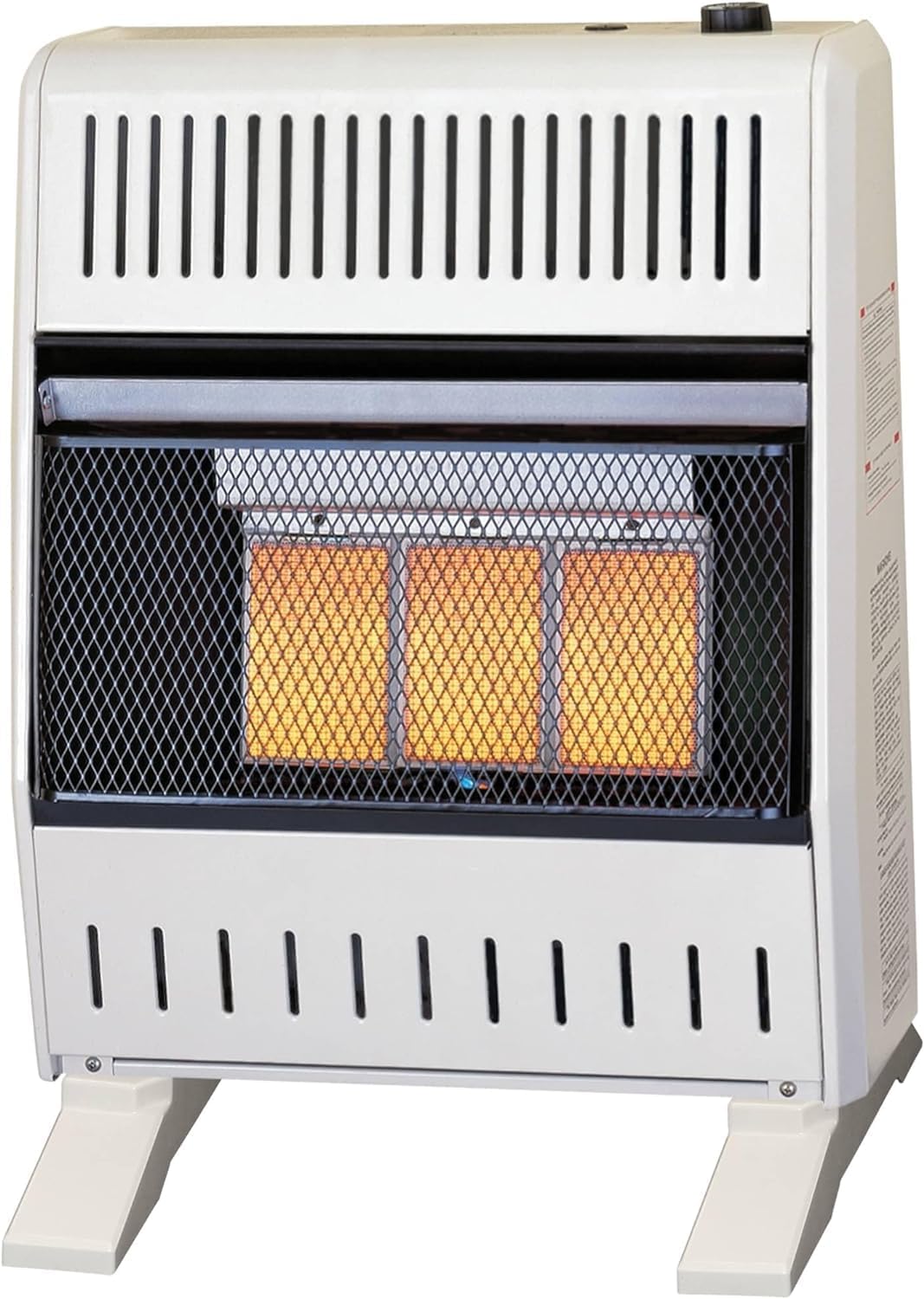 ProCom ML250TPA-B Calentador infrarrojo de gas propano sin ventilación con control de termostato para uso doméstico y oficina, 25000 BTU, calienta