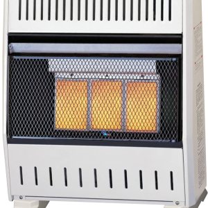 ProCom ML150TPA-B Calentador infrarrojo de gas propano sin ventilación con control de termostato para uso doméstico y oficina, 20,000 BTU, calienta ProCom ML150TPA-B Calentador infrarrojo de gas propano sin ventilación con control de termostato para uso doméstico y oficina, 20,000 BTU, calienta