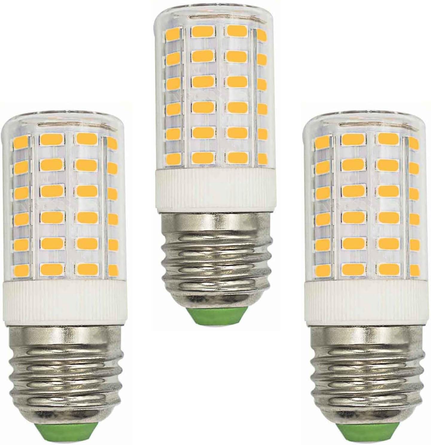 Bombilla LED para refrigerador CA 100-265V 7W E26 100W Luz equivalente halógena blanco cálido 3000K 1000 lúmenes, base de tornillo medio, cocina,