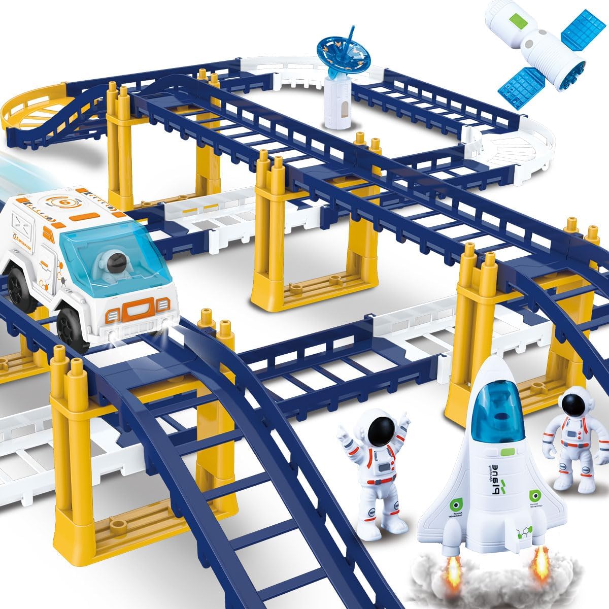 Emocionante juego de órbita espacial juguete emocionante para niños y niñas, para estimular la imaginación y divertirse con naves espaciales…