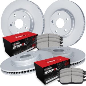 R1 Concepts Kit de frenos y rotores traseros delanteros  Pastillas de freno delanteras y traseras Rotores y pastillas de freno  Optimum OEp R1 Concepts Kit de frenos y rotores traseros delanteros  Pastillas de freno delanteras y traseras Rotores y pastillas de freno  Optimum OEp