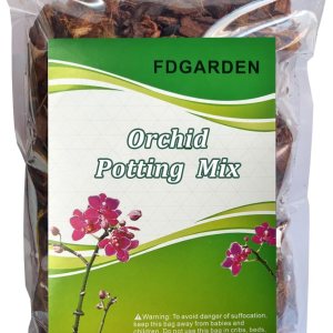 Mezcla para macetas de orquídeas, 2 cuartos de galón de tierra para orquídeas con corteza de orquídea, chips de cáscara de coco, perlita y carbón Mezcla para macetas de orquídeas, 2 cuartos de galón de tierra para orquídeas con corteza de orquídea, chips de cáscara de coco, perlita y carbón